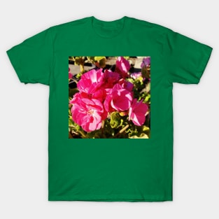 Pretty pink geraniums in my garden T-Shirt